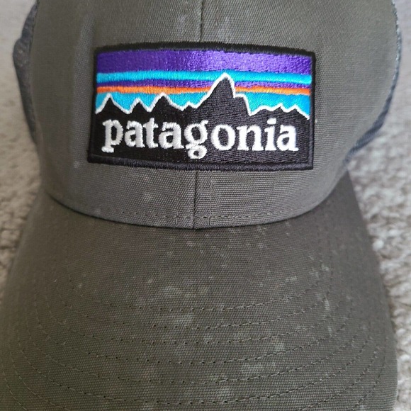 Patagonia Hat Cap Trucker Mesh Gray Snapback - Picture 2 of 10
